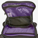 Open K-Tek Stingray Utility Hip Pack showing spacious compartments with purple interior lining