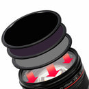 Kase Wolverine Magnetic Filter 82mm ND kit with circular polarizer and adapter ring for photography