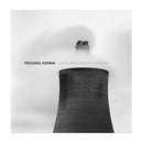 Michael Kenna black and white photo of Ratcliffe Power Station cooling tower with fog and gray skies