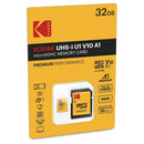 Kodak 32GB Class 10 UHS-I microSD card with SD adapter for Full HD photos and videos
