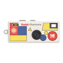 Kodak Charmera keychain digital camera with retro design and colorful geometric patterns