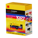 Kodak Charmera keychain digital camera blind box packaging with retro 1987 design and vintage style camera image.