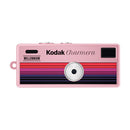 Kodak Charmera keychain digital camera in pink on a white background