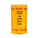 A roll of Kodak EKTACOLOR Pro 800 in its wrapper on a white background