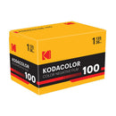 Kodak Kodacolor 100 35mm color negative film box with vibrant design and branding