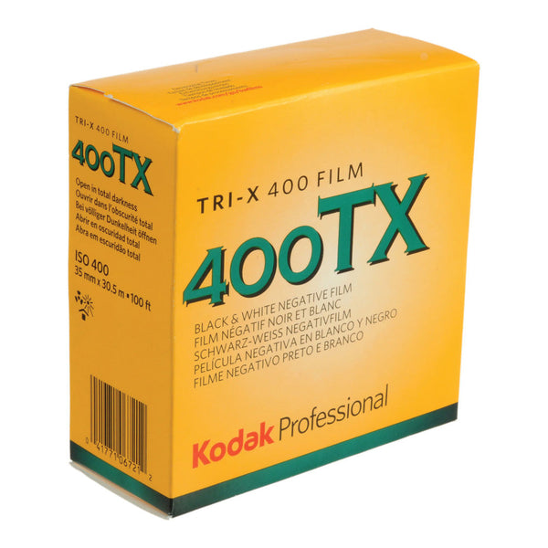 Kodak 400 Tri-X 35mm black and white negative film box for high sharpness and medium contrast photography