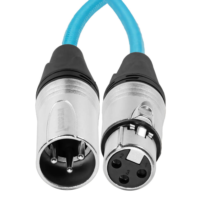 Kondor Blue 18" Male XLR to Female XLR Audio Cable