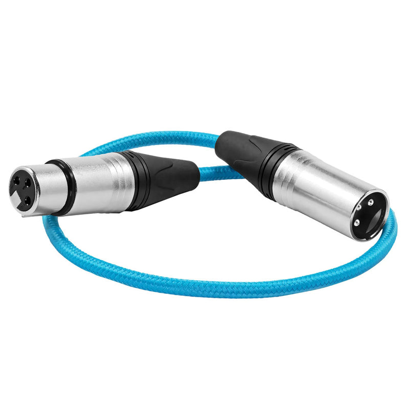 Kondor Blue 18" Male XLR to Female XLR Audio Cable