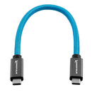 Kondor Blue USB-C 8.5-inch cable fast charging and 8K video data transfer compatible with cameras and devices