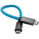 Kondor Blue USB-C cable 8.5 inch fast charging and 8K video transfer USB-C to USB-C cable