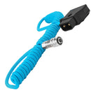 Kondor Blue Coiled D-Tap to BMPCC 4K/6K Pro Power Cable for Blackmagic