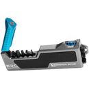 Kondor Blue EDC Multi-tool with magnetic bit storage and built-in bubble level in aerospace aluminum housing
