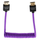 Gerald Undone MK2 purple coiled HDMI 2.0 cable with nylon braid and 4K 60Hz support