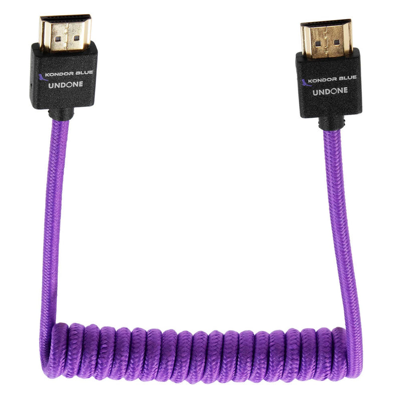 Kondor Blue Gerald Undone MK2 12-24" Coiled HDMI Cable (Purple)