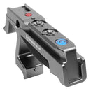 Kondor Blue Talon XL top handle with remote trigger, cold shoe mounts, NATO rails, ARRI mounts, bubble level, and molded rubber grip for camera rigs