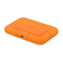 LaCie Rugged SSD 1TB orange portable external hard drive with USB-C and durable protective casing