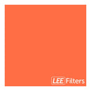 Lee 025 Sunset Red lighting gel on 20x24 inch stage light creating warm sunset effect