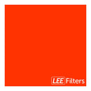 Lee 164 Flame Red lighting gel creating fire effects on 20x24 surface