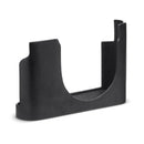 Black vegetable-tanned leather halfcase for Leica D-Lux 8 with slim, robust design and tripod screw thread