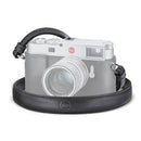 Leica Leather Strap black vegetable tanned leather adjustable camera neck strap with split key rings and shoulder section
