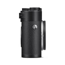 Side view of Leica M11-D camera with black textured body and control dials