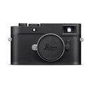 Leica M11-D matte black digital camera front view with no rear display and compact design