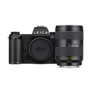 Leica SL3-P Body and Leica Vario 28-70mm lens on a white background