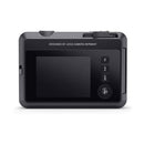 Leica Sofort 2 hybrid instant camera back view with LCD screen and control buttons in black design