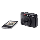 Leica Sofort 2 hybrid instant camera with digital display and smartphone connectivity in black