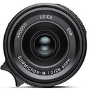 Leica Summicron-M 28mm f2 ASPH III wide-angle camera lens with close focusing and lens hood