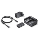 Leica USB-C Power Set with battery, dual charger, AC adapter, and USB-C cable