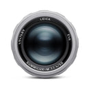 Leica Summilux-M 50mm f1.4 silver lens with vintage design and sharp image quality
