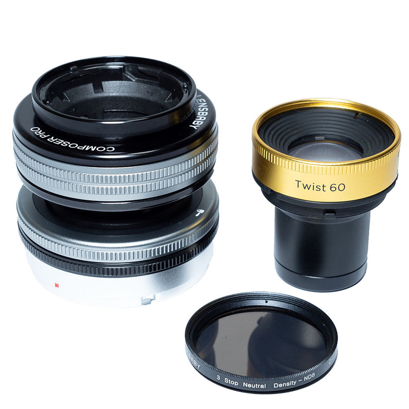 Lensbaby Composer Pro II w/ Twist 60 Optic and ND Filter - Canon EF