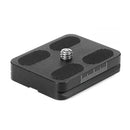 Leofoto BPL-50 black anodized quick release plate for cameras with Arca-Swiss compatible mount