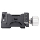 Leofoto DC-32Q QR Clamp with BPL-50 quick-release plate for tripod and ball head compatibility