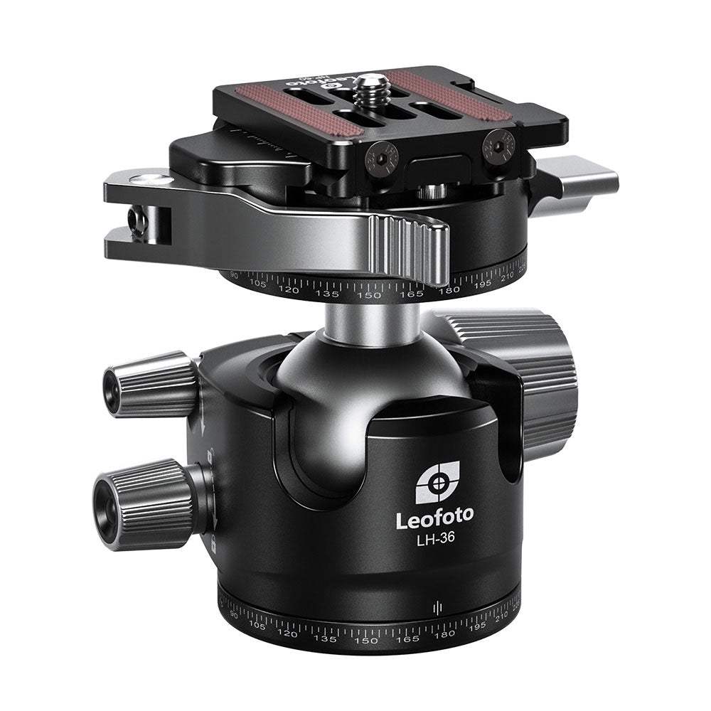LEOFOTO LH-36R Rotule à Profil bas + Plaque QR NP-60 LEOFOTO LH-36R Rotule à Profil bas + Plaque QR NP-60