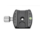 Leofoto LHC-60 screw-knob clamp with Arca-type compatibility and built-in spirit level for tripod heads