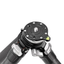 Leofoto LS-285CEX Ranger carbon fiber tripod with fixed leveling base and adjustable legs for photography and videography