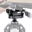 Leofoto MA-30L Rifle Ball Head mounted with Rapid-Lock System and double-clamp design for Arca-type plates and gun rails