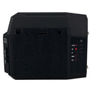 Lomography Lomo'Instant Square black edition dual-format instant camera back view with controls and flash settings