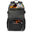 LowePro Truckee BP 250 camera backpack with multiple compartments and comfortable design for travel and photography gear.