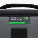 Lowepro GearUp Creator Box M II Green Line camera bag organizer with recycled fabric and QuickDoor access