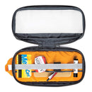 Lowepro GearUp Pouch Medium electronics organizer with padded pockets and elastic strap for secure storage, eco-friendly with recycled fabrics.