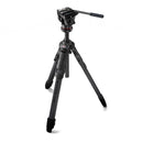 Manfrotto ONE Hybrid carbon fibre tripod with 500X fluid head for photo and video shooting