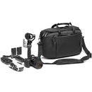 Manfrotto Advanced Hybrid Backpack III versatile black camera bag with shoulder strap and handle, designed for DSLR, lenses, and laptop protection