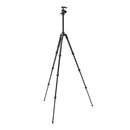 Manfrotto BeFree AS aluminum travel tripod with advanced ball head and ergonomic twist locks for mirrorless cameras