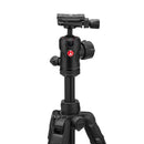 Manfrotto BeFree AS aluminum tripod ball head with ergonomic knobs and quick-release plate holder