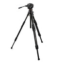 Manfrotto ONE Hybrid tripod aluminum with 500X fluid head for photo and video shooting