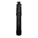 Manfrotto ONE Hybrid aluminum tripod folded compact for photo and video shooting with durable black aluminum design