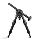 Manfrotto ONE Hybrid aluminum tripod with adjustable legs and modular sliding column for photography and video.